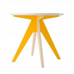 S&ouml;&ouml;gilaud EDI &Oslash;85 cm, valge/kollane