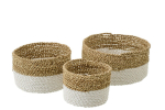Korvide komplekt SEAGRASS 3tk, naturaalne/valge