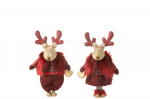 Dekoratsioon REINDEER komplekt 2 tk, punane