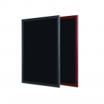 Kriiditahvel BI-OFFICE 120x90, must puitraam, must