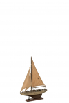 Dekoratsioon SAILBOAT v&auml;ike, pruun