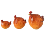 Dekoratiivkujud ROOSTER 3tk, oranž