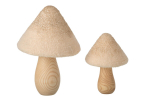 Dekoratiivseened MUSHROOM 2 tk, beež/naturaalne