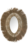 Peegel TRESSE ovaalne 74x100x3cm, naturaalne