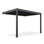 Pergola GUTROOF ELEGANCE WALL elektriline LED 3x4m seinale, antratsiit