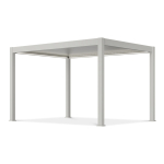 Pergola GUTROOF DELUXE PRO elektriline LED 3x4m, valge