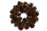 P&auml;rg PINE CONE kuivatatud lilledega, tumepruun
