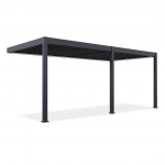 Pergola GUTROOF ELEGANCE WALL elektriline LED 3x6m seinale, antratsiit