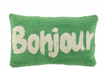 Dekoratiivpadi Bonjour, roheline