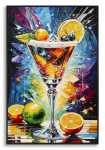 L&otilde;uendpilt COCKTAIL lakitud raamiga 62x3,5x92 cm