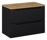 M&ouml;&ouml;blikomplekt NOVA BLACK 80 cm t&ouml;&ouml;pinnaga, Wotan tamm/must