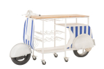 Baarikapp SCOOT, sinine/valge