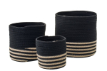 Korvide komplekt STRIPE 3tk, must/beež