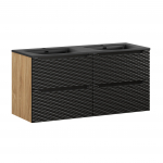 M&ouml;&ouml;blikomplekt OOKEANIMUST 120 cm + SKY valamu, &otilde;litatud tamm