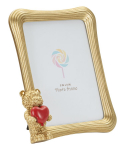 Pildiraam GLAM TEDDY BEAR 20,9 x 24,3 cm, kuldne ja punane