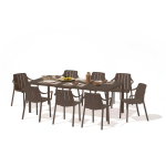 Aiam&ouml;&ouml;bli komplekt TIBERINA/TEVERE 8+1, pruun