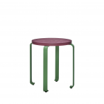 Taburet SMILE, burgundia/roheline