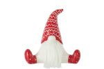 Dekoratsioon SANTA SITTING suur, punane/valge