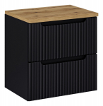 M&ouml;&ouml;blikomplekt NOVA BLACK 60 cm, Wotan tamm/matt must