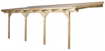 Pergola WEKA 671 7x3 m, pol&uuml;karbonaat katusega