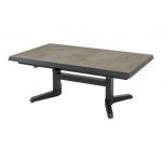 Aialaud MURCIA pikendatav 143/183x88x54/74cm, must