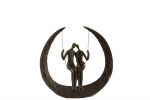 Dekoratsioon COUPLE ON SWING, tumepruun