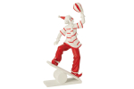 Dekoratsioon CLOWN EQUILIBRIST, valge/punane