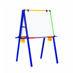 Magnettahvel SCHOOLMATE 62x80 cm kahepoolne jalgadel, valge