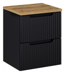 M&ouml;&ouml;blikomplekt NOVA BLACK 50 cm, Wotan tamm/matt must