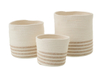 Korvide komplekt STRIPE 3tk, valge/beež
