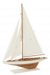 Dekoratsioon SAILBOAT suur, valge/naturaalne