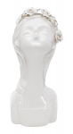 Vaas LADY ROSES 10x14x26cm, valge/kuldne