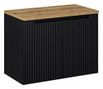 M&ouml;&ouml;blikomplekt NOVA BLACK 80 cm, Wotan tamm/matt must