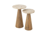 Abilaud MARBLE 2tk, beež/pruun