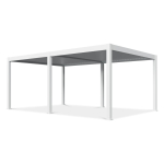 Pergola GUTROOF DELUXE PRO elektriline 4x6m, valge