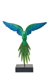Dekoratsioon PARROT alusel, roheline/sinine