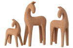 Dekoratsioon HORSE MODERN 3-osaline komplekt, oranž