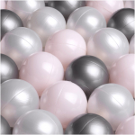 Pallimere pallid V&Auml;RVILINE 6cm komplekt 200tk, p&auml;rli/h&otilde;bedane/heleroosa