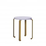 Taburet SMILE, khaki/valgussinine