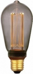 LED pirn SMOKE 6,4 cm, must