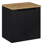 M&ouml;&ouml;blikomplekt NOVA BLACK 60 cm, Wotan tamm/matt must