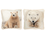 Dekoratiivpadi BEAR 2tk 60x60cm, valge/beež