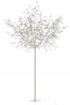 Kunstpuu TREE LEAVES H250cm LED-valgustusega, valge