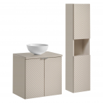 Komplekt: VIVA CASHMERE 60 cm, DOMI valamu, k&otilde;rge kapp