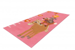 Vaip JOY loomadega 75 x 160 cm, roosa