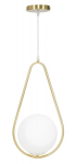 Laelamp DROP 24x20x46 cm, kuldne/valge