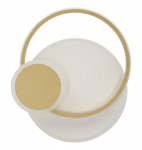 Seinavalgusti DISH 29x6,5x34cm 3-v&auml;rviline LED, kuld/valge