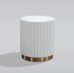 Abilaud STILIG &uuml;mmargune 45x45x55cm, valge/kuldne