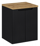 M&ouml;&ouml;blikomplekt NOVA BLACK 50 cm, Wotan tamm/matt must
