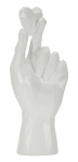 Dekoratiivkuju LOVE HAND, valge